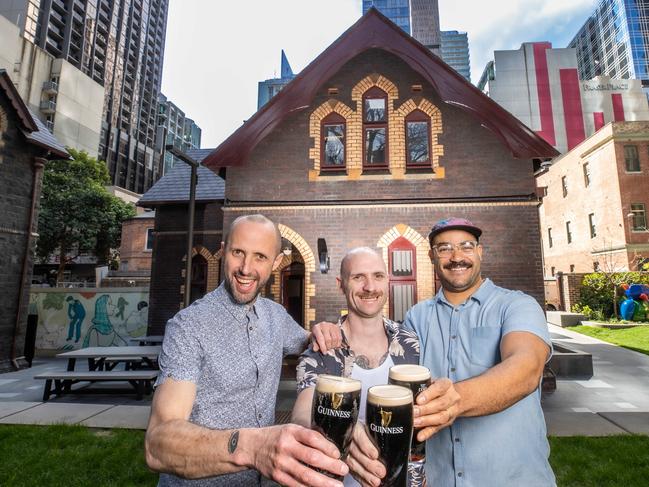 L-r mates Ryan Noreiks, Rob Libecans and Matthew Sterling. Caretaker's Cottage named 60th best bar in World's 50 Best, three good friends renovated the heritage building An unassuming, new Melbourne bar has been named in the World's 50 Best Bar list, ranking in at 60 in the longlist. Picture: Jason Edwards