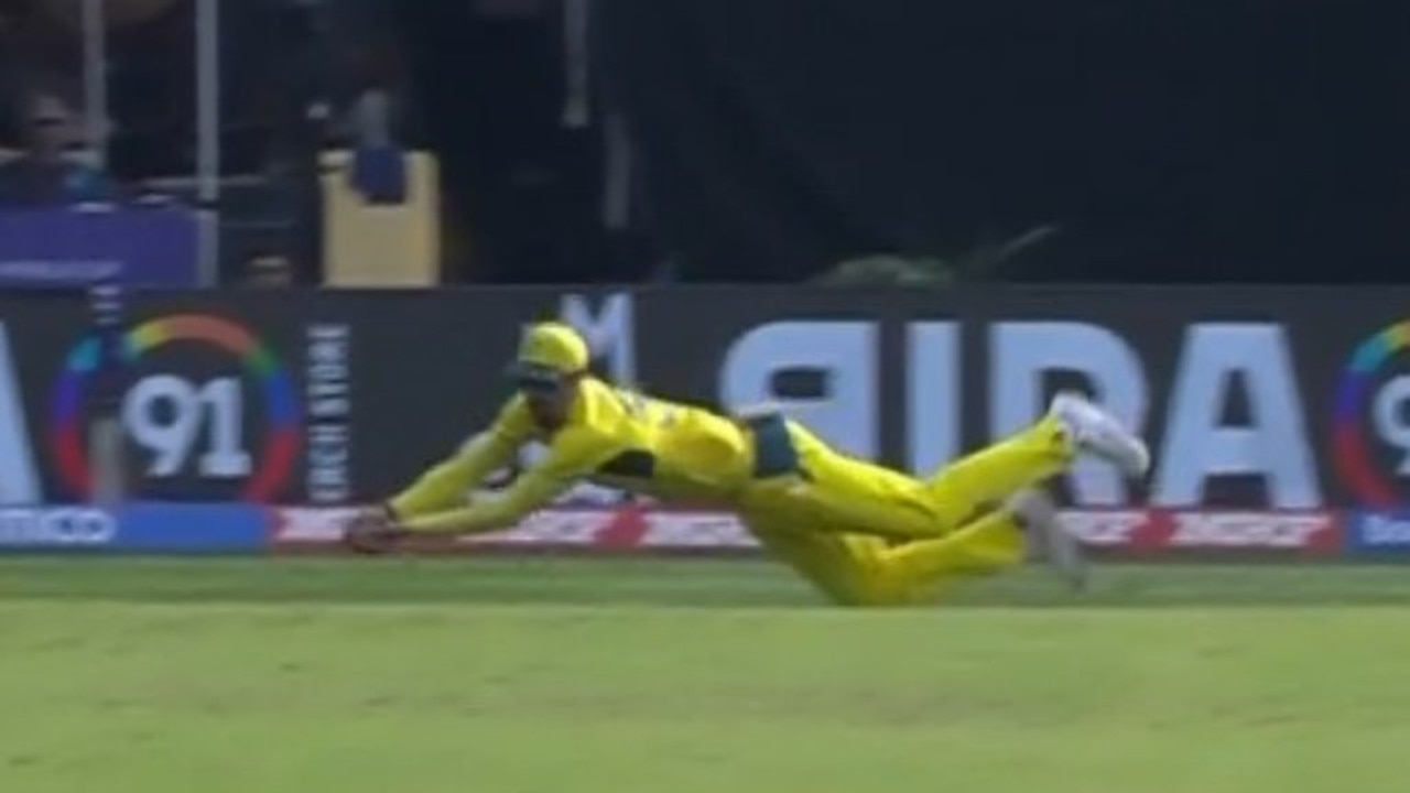 What a catch from Mitchell Starc. Photo: Fox Sports