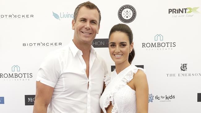 Wayne Carey and Jessica Paulke. Picture: Sam Tabone/HRPR