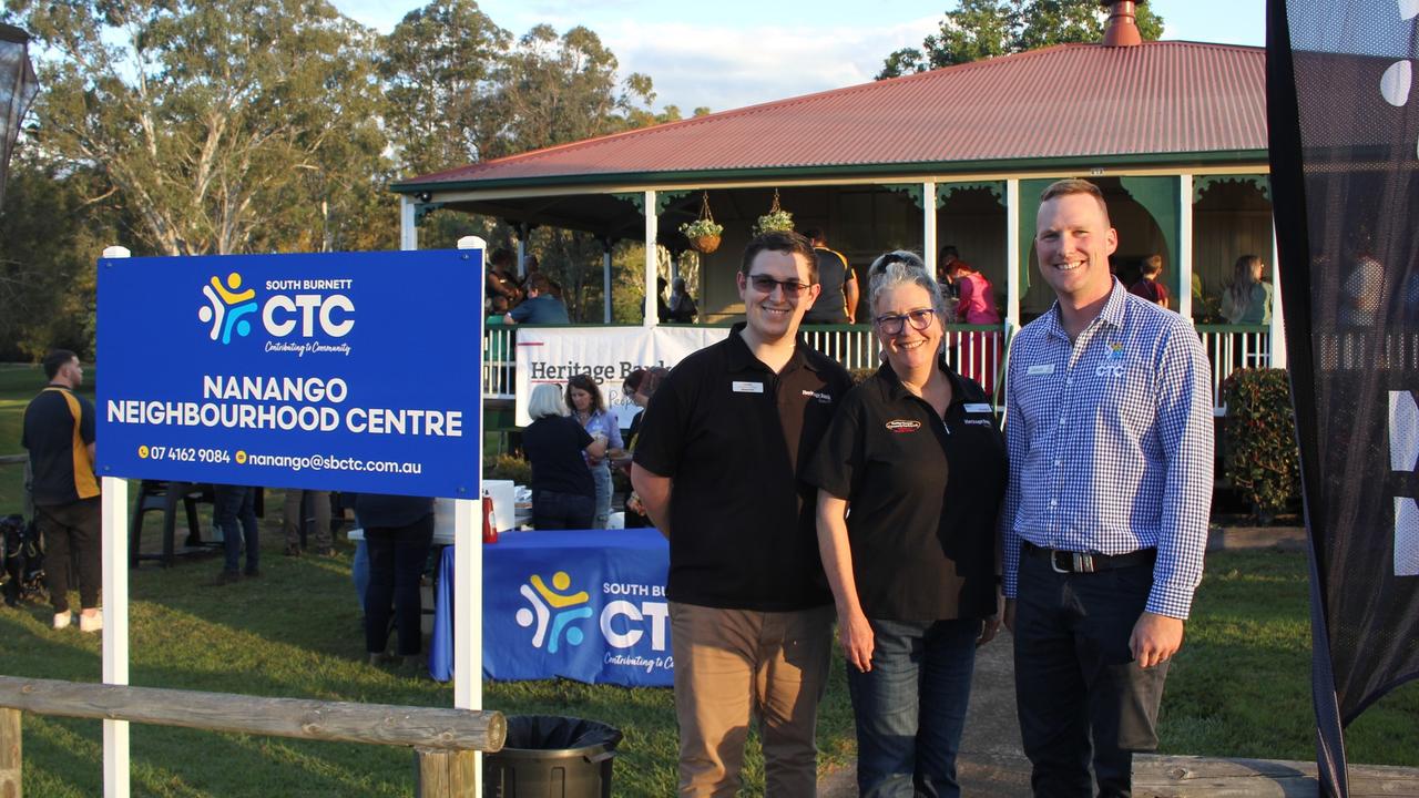 Jason Erbacher (right) said the new Nanango Community Centre will bring “vital community services and support”.