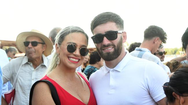 Kay and David at the Darwin Cup 2022. Picture: (A)manda Parkinson