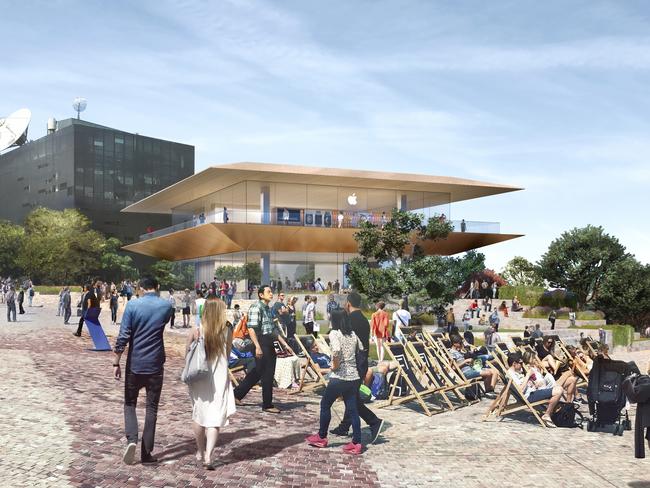 The proposed Apple building is an ugly, hulking presence, says Susie O’Brien. Picture: Supplied