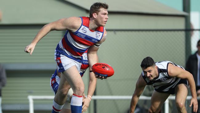 Andrew Robinson in action for Point Cook in the WRFL. Picture: Local Legends Photography