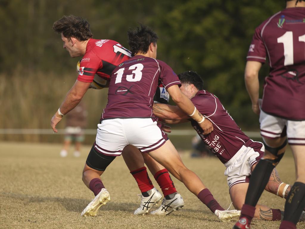 USE FOR NUMBER ONLY GCDRU major semi final between Colleges Knights and Nerang Bulls. Picture: Glenn Campbell