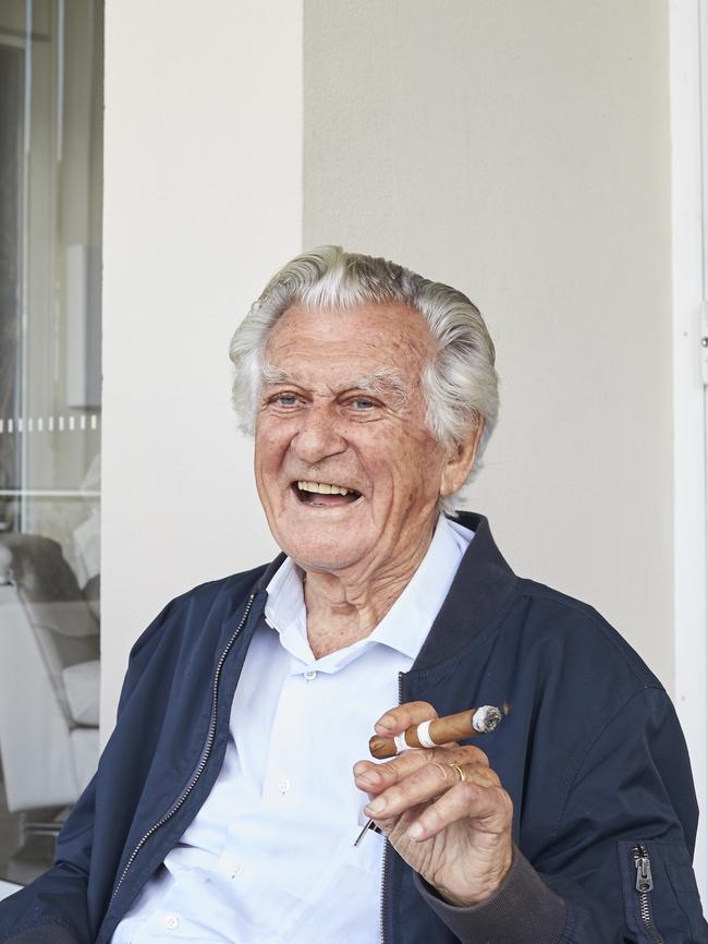 Bob Hawke at home. Picture: Richard Freeman