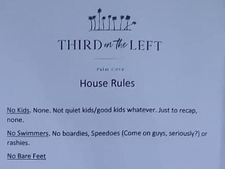 Wine bar bans children and the Minogues with their house rules. Picture: facebook