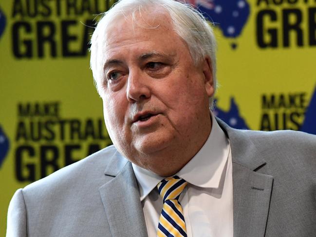 Clive Palmer in Bundaberg.