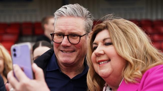 Labour leader Sir Keir Starmer takes a 'selfie' with a supporter as he appears at event to celebrate the victory of the new Labour Mayor for York and North Yorkshire David Skaith. Picture: Getty Images