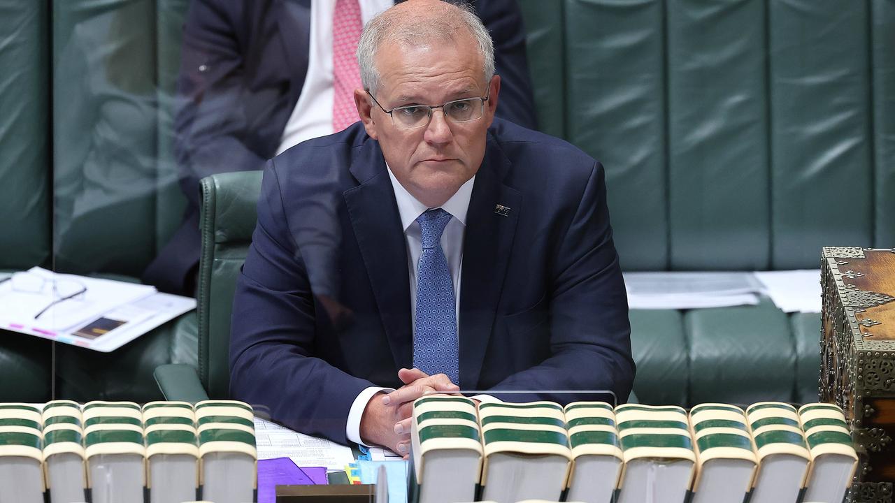 Prime Minister Scott Morrison during Question Time in the House of Representatives in Canberra. Picture: NCA NewsWire / Gary Ramage