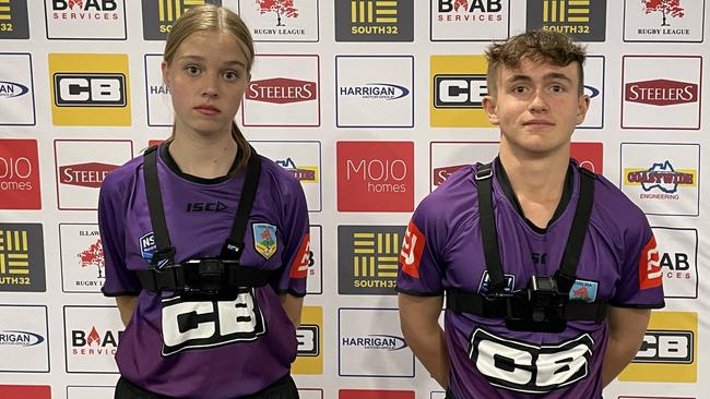 Junior refs in the Illawarra Rugby League will be kitted with GoPros as they look to deter behavioural issues. Picture: Kevin Merrigan