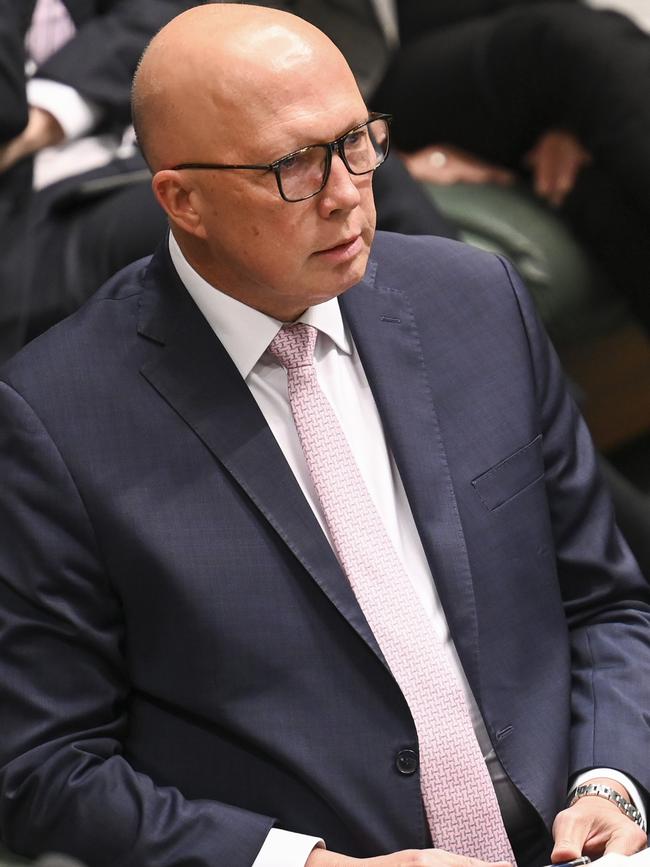 Peter Dutton during Question Time