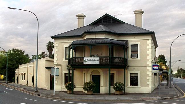 Buckingham Arms hotel building.