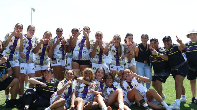 The Waterloo Storm won the U17s girls division at the Koori Knockout. Picture: Warren Gannon Photography