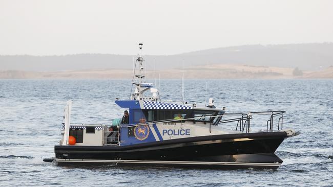 Tasmania Police vessel Dauntless. Tas Police used two vessels in the rescue on Wednesday afternoon. Picture: Nikki Davis-Jones