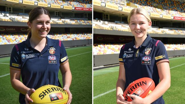 Coast players Maggie Harmer and Bella Smith. Picture: Deion Menzies