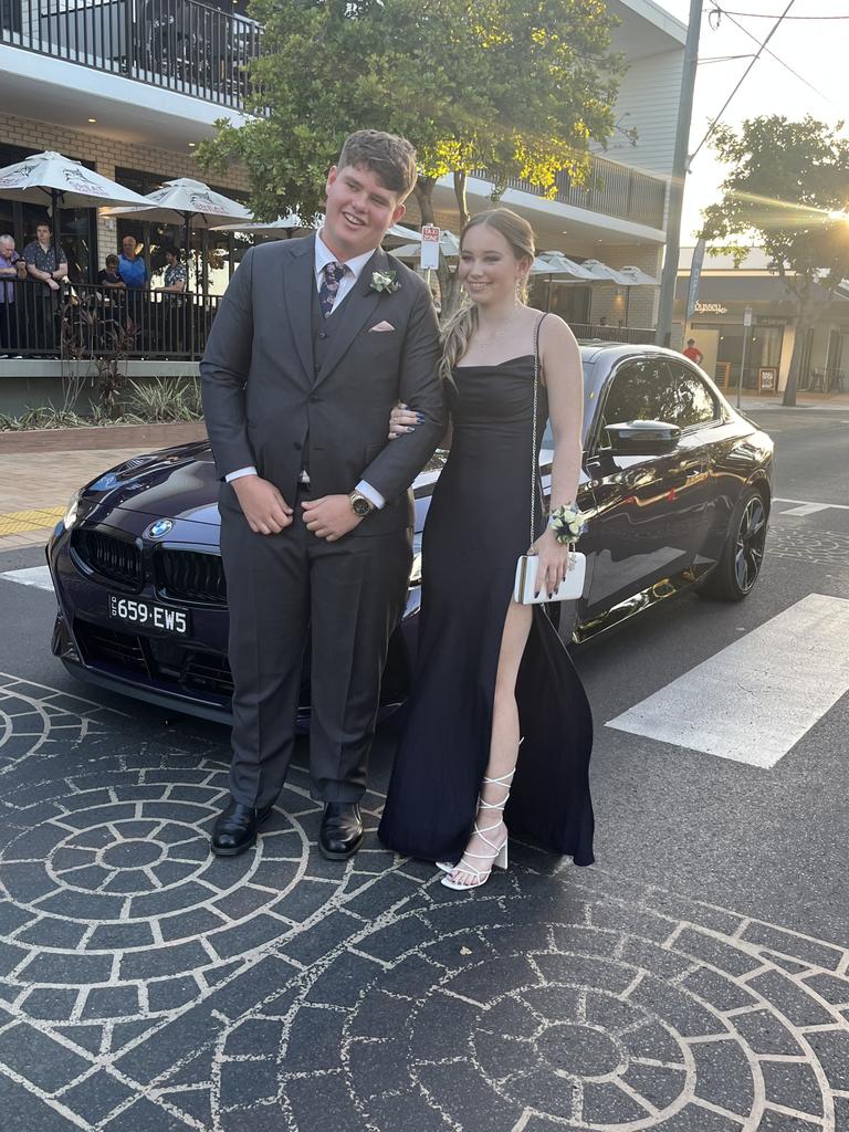 The students of Fraser Coast Anglican College arrive at their formal.