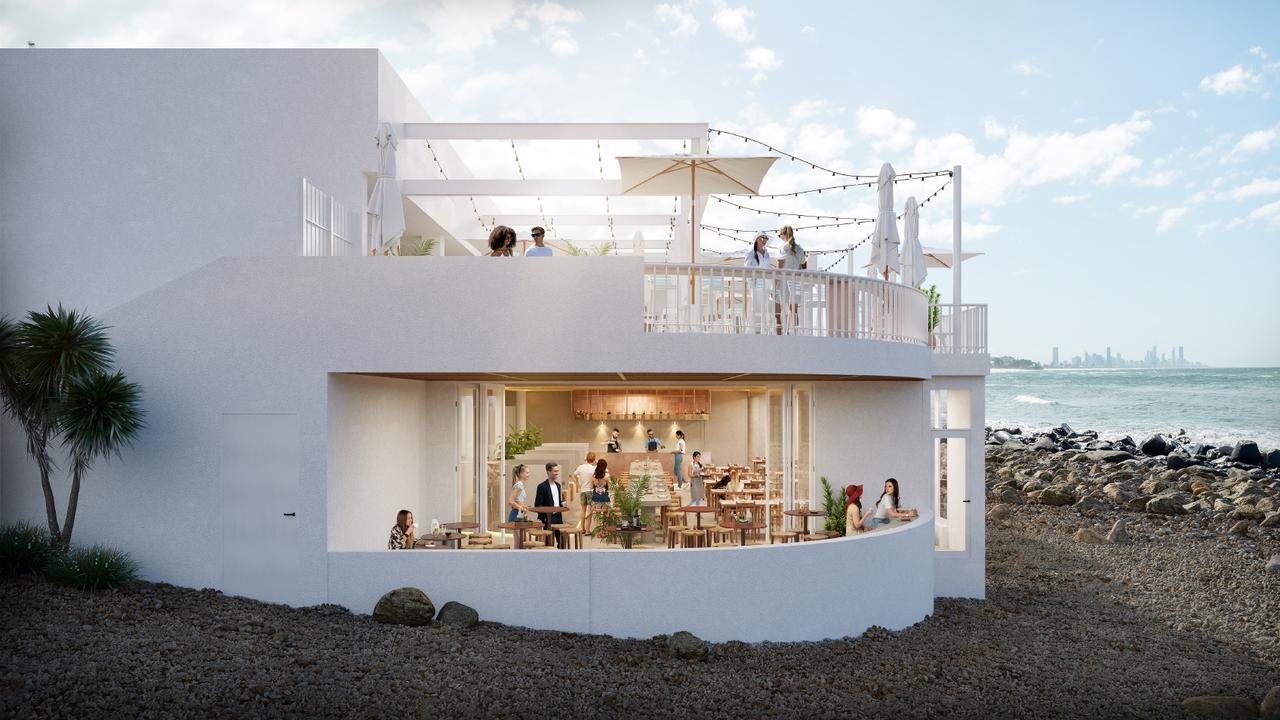 Artist impression of the proposed redevelopment of Burleigh Pavilion. Picture: Supplied