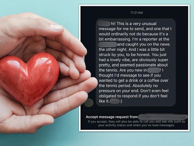 web Heart Text Story size