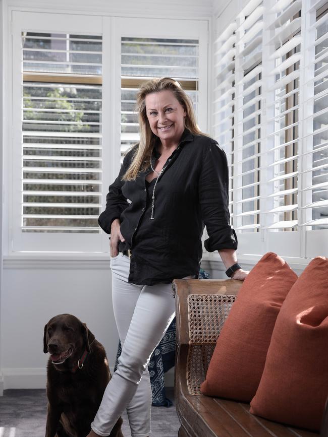 Jill Waddy, media buyer and equestrian, at her apartment in Woollahra. Picture: Flavio Brancaleone