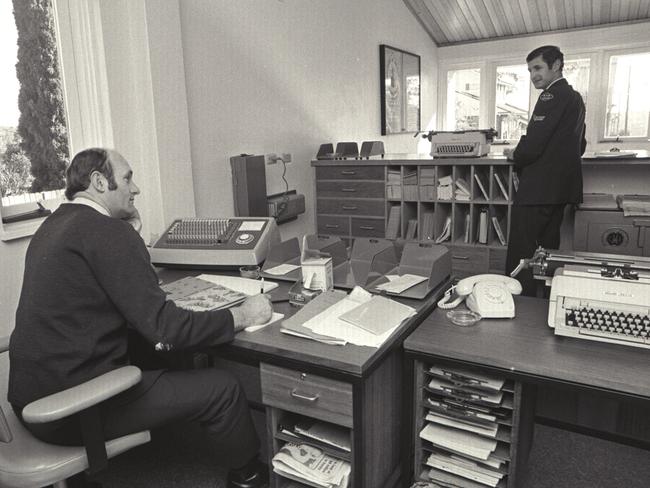 1975: Officers settle in to their brand new police station in Frenchs Forest, Sydney. File picture