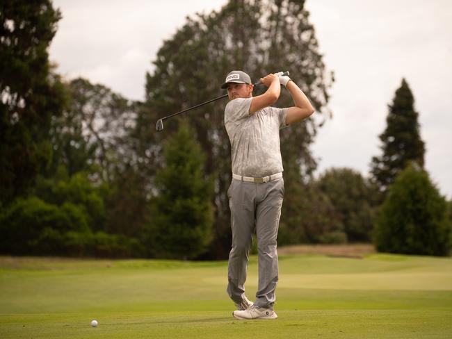 Cameron Harlock at the NZ PGA Championship.