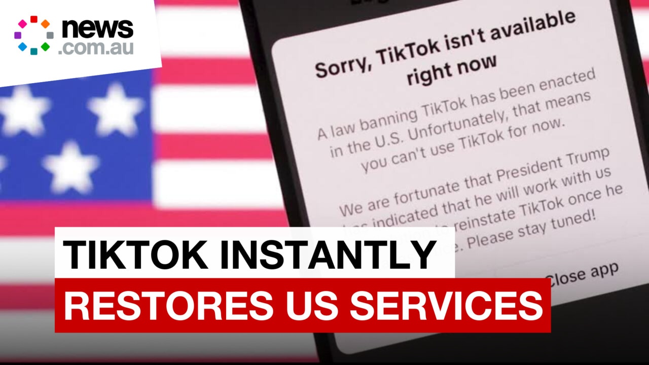 TikTok restores US service, thanks Trump