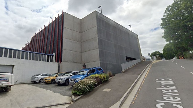 The Cleveland St multi-storey carpark in Launceston, the roof of which will be upgraded to house Launceston General Hospital's new helipad. Picture: Google Street View