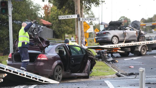 A woman died after a crash in Point Cook. Picture: David Crosling