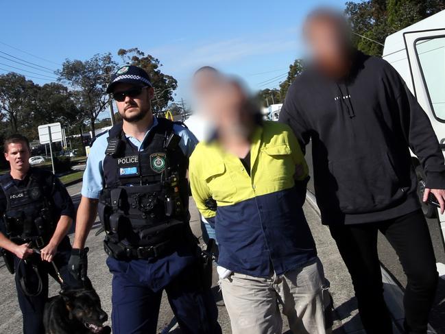 Redfern Region Enforcement Squad investigators have now charged 13 people and seized ‘ice’ valued at over $1.5 million, as well as 18kg of cannabis, 270g of cocaine and more than $220,000 cash, after executing 21 search warrants across Sydney., Picture: NSW Police