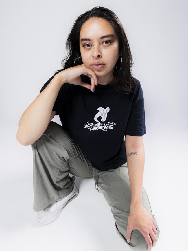 Hip hop artist Grace Chia. Picture: James Caswell