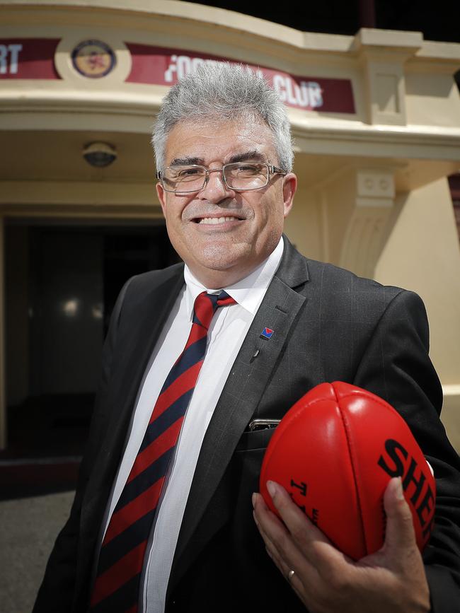 North Hobart Football Club president Craig Martin. Picture: RICHARD JUPE