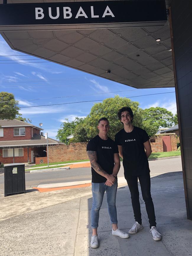 Jess Broll (left) and Daniel Salerno at Bubala in Grigor Pl, Allambie Heights. Picture: Jim O'Rourke