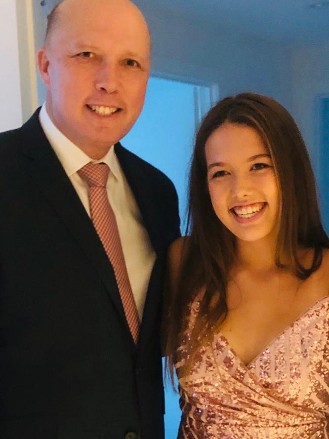 Peter Dutton and daughter Rebecca