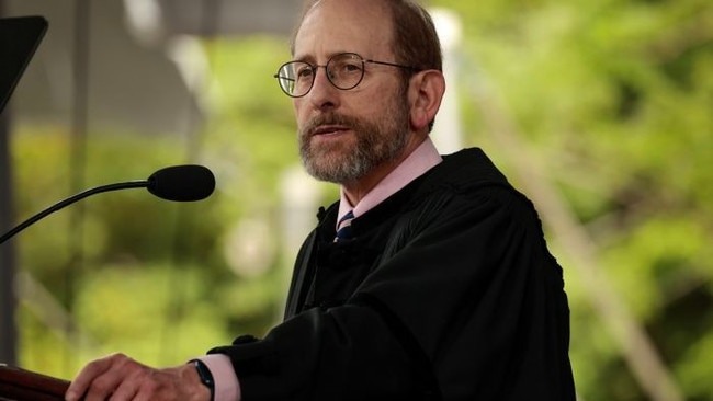 Harvard University President Alan Garber is a mild-mannered academic who was an undergraduate there in the 1970s. Photo: Craig F. Walker/The Boston Globe/Getty Images