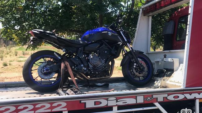 A learner rider, 20, had his motorcycle impounded for travelling at 124km/h in a 50km/h zone on Military Road at West Beach. Picture: SA Police