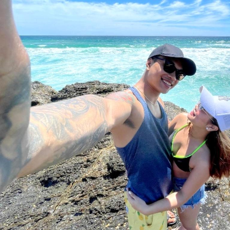 Darwin Cabato with girlfriend Apple Morante