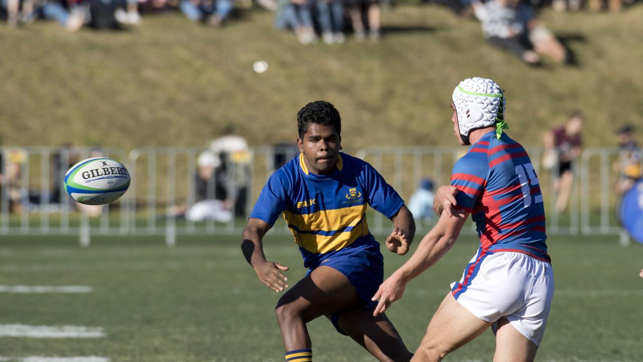 Mac Grealy, Downlands. O'Callaghan Cup, Downlands vs TGS. Saturday, 27th Jul, 2019.