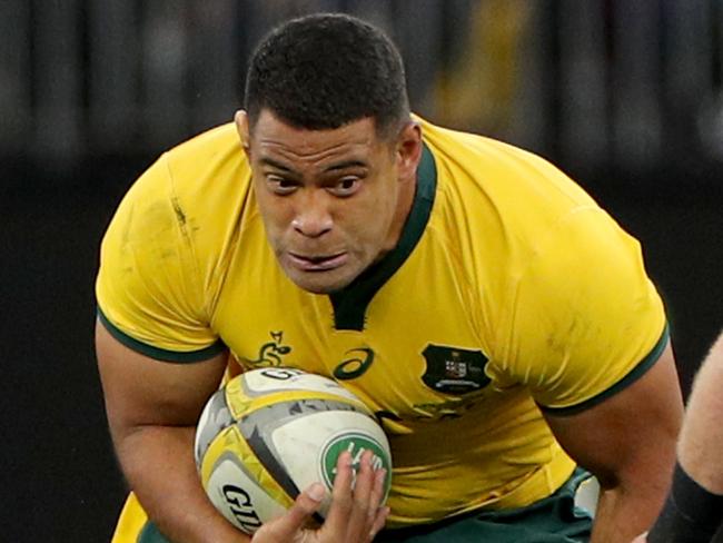 Scott Sio of the Wallabies in action during the Bledisloe Cup match between between the Australian Wallabies and the New Zealand All Blacks at Optus Stadium in Perth, Saturday, August 10, 2019.  (AAP Image/Richard Wainwright) NO ARCHIVING, EDITORIAL USE ONLY