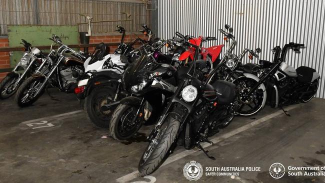 Assets seized as part of South Australia's operation Ironside. Picture: SAPOL