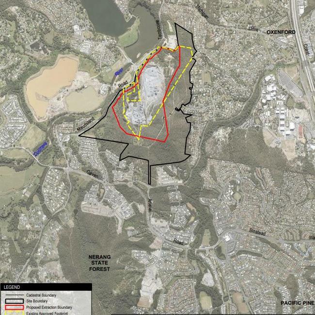 Oxenford Quarry expansion plans.