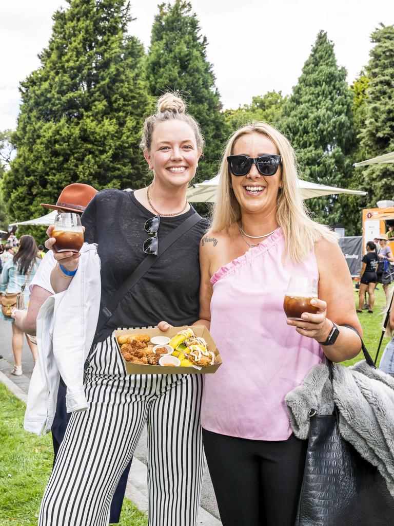 Jess Bracza and Stacey Bevis. TAS Wine Festival. Picture: Caroline Tan