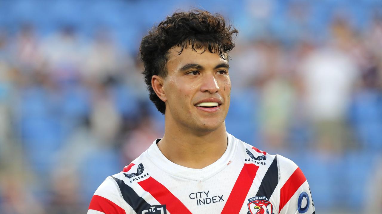 Joseph-Aukuso has told the Roosters he’s coming back in 2028. (Photo by Getty Images/Getty Images)