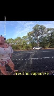 Japanese tourist cops racist spray