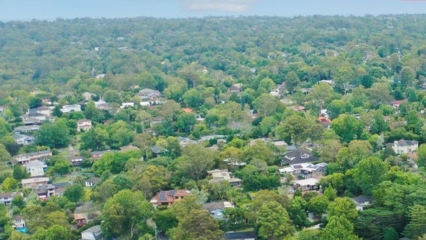 An aerial photo of North Turramurra. Photo: Realestate.com.au