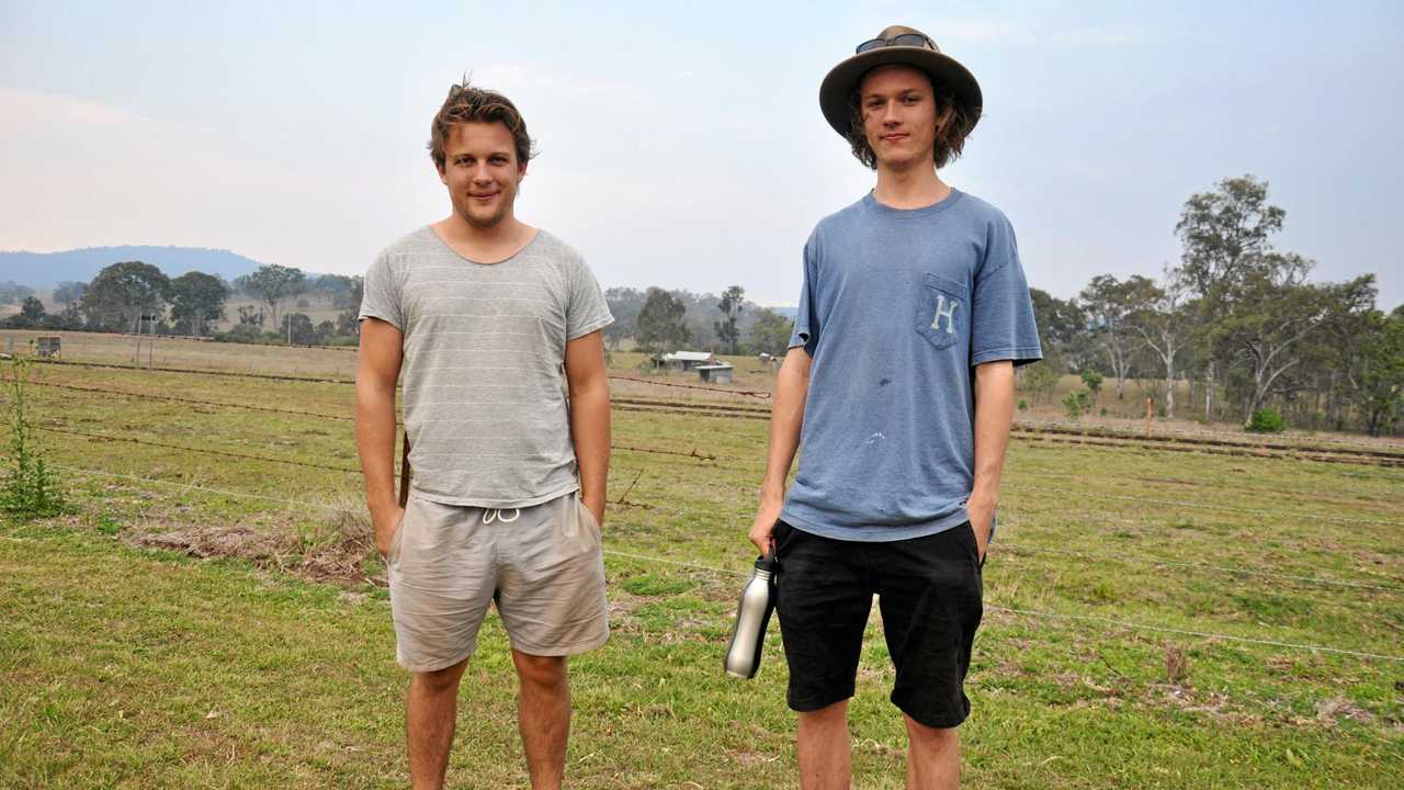 Up-and-coming artists Harry &amp; Elwood Gray said they have loved the small halls experience. Picture: Mackenzie Colahan