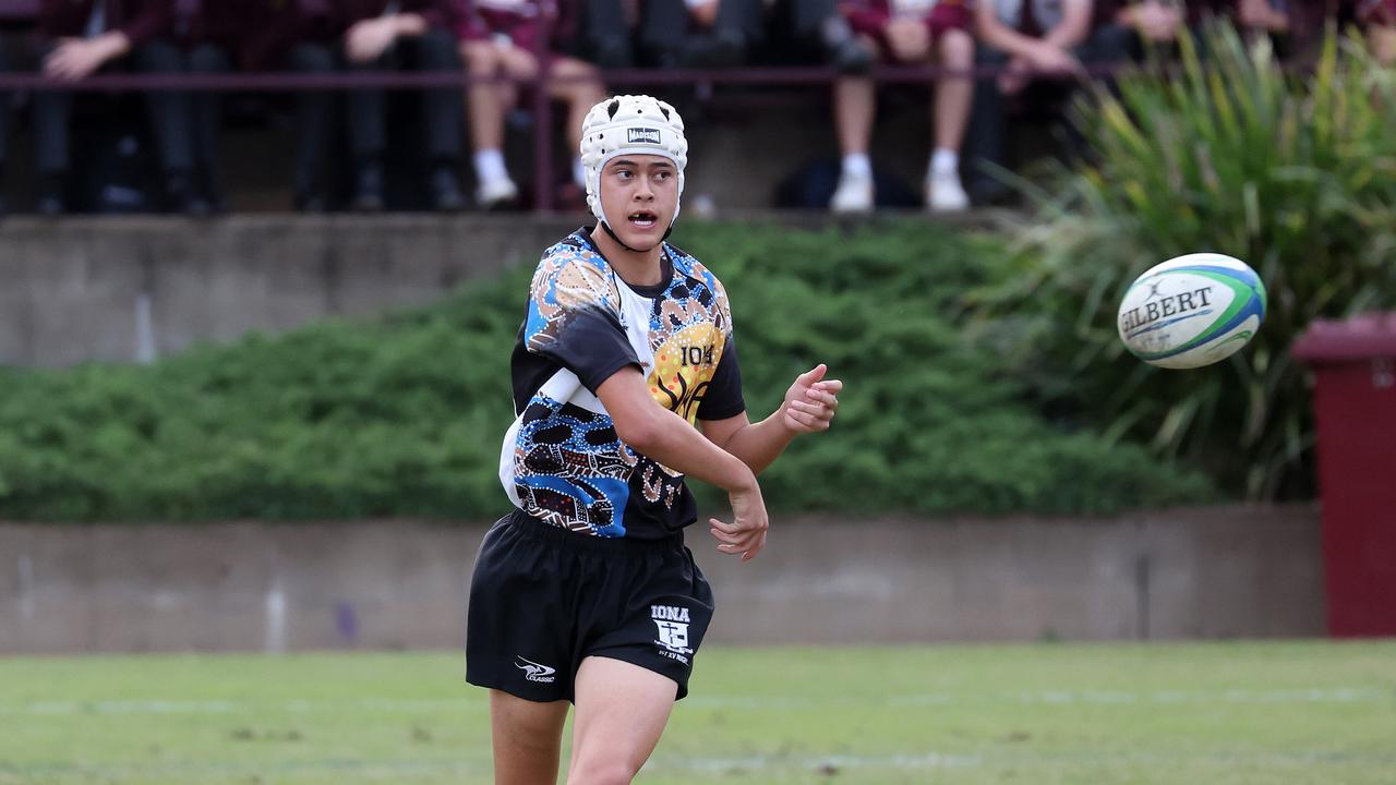 AIC First XV rugby Iona College vs. St Peters, Indooroopilly. Picture: Liam Kidston