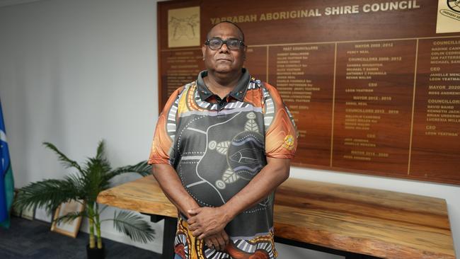 Yarrabah mayor Ross Andrews said his town is suffering from a breakdown in its trunk infrastructure and also needs a funding boost for housing provision. Picture: Nuno Avendano