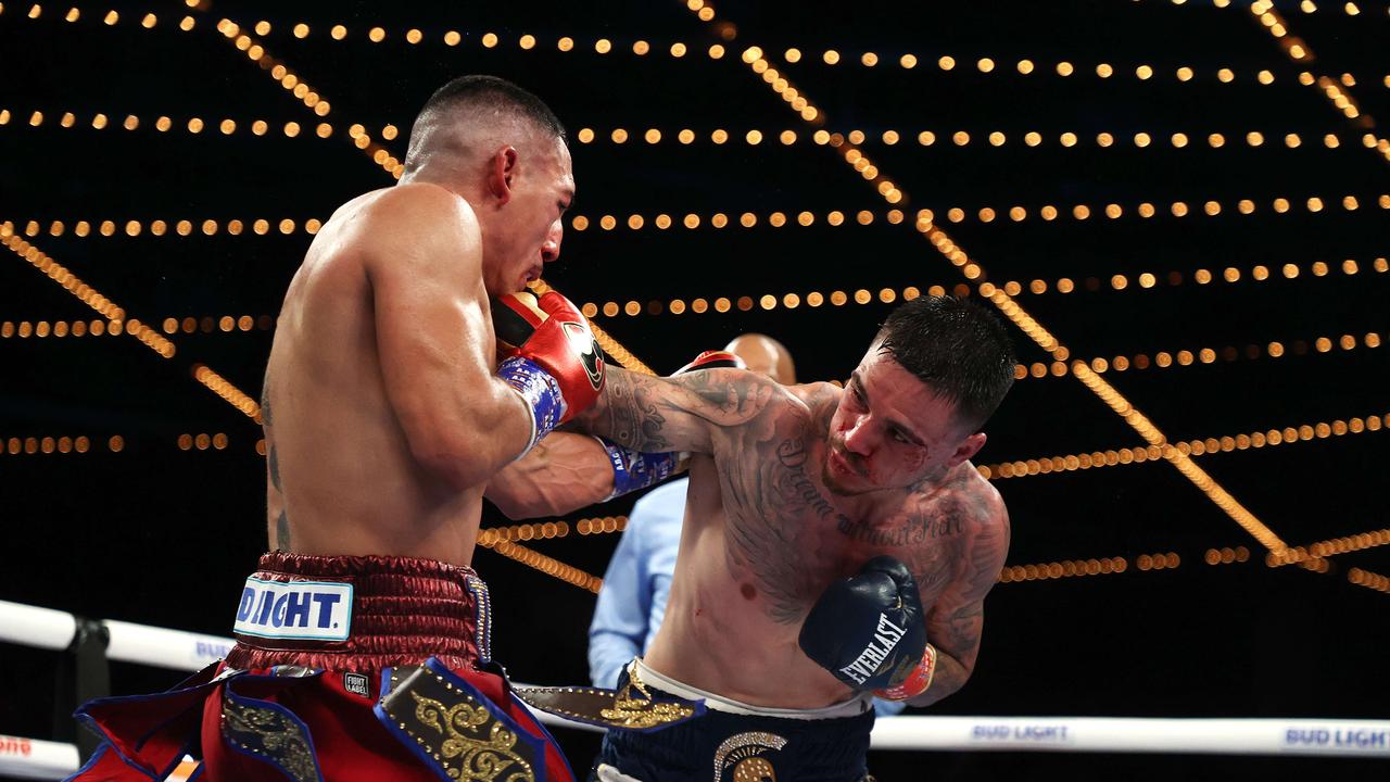 George Kambosos knew Teofimo Lopez’s game inside and out before the fight. Picture: Al Bello/Getty Images/AFP