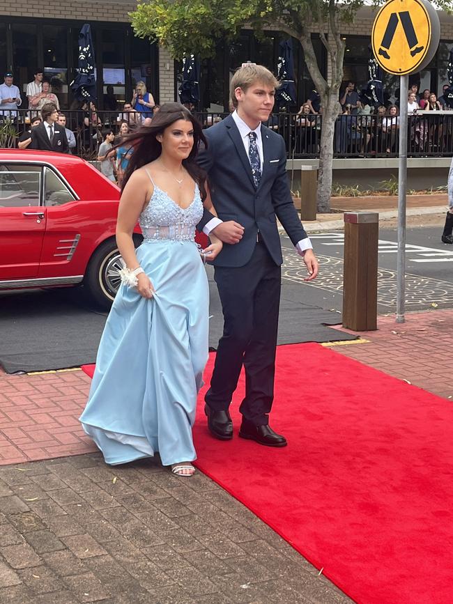 The students arrive at Urangan State High School's formal.