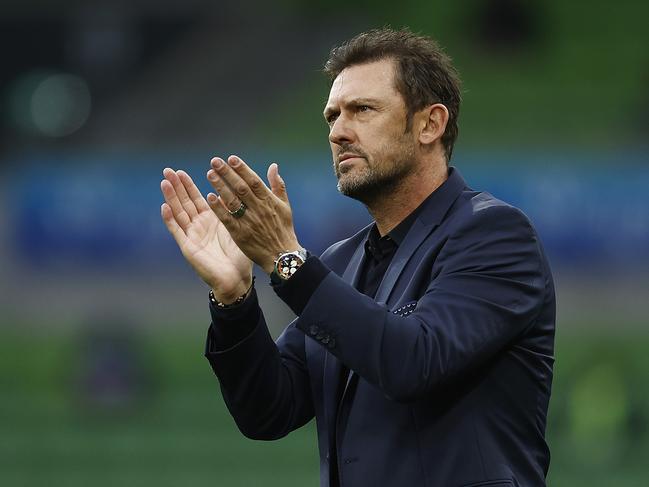 Victory coach Tony Popovic is seemingly under pressure to keep his job. Picture: Daniel Pockett/Getty Images